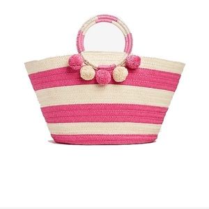 SHIRALEAH Vegan Bright Pink Capri Tote NWT